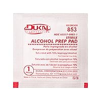 Dukal 853 Alcohol Pad, Sterile, Pack of 200