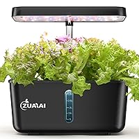 Hydroponics Growing System, 8Pods Indoor Garden Plant Germination Kit with Height Adjustable LED Grow Light, Indoor Hydroponic Growing System Herb Garden, Christmas Gifts for Women