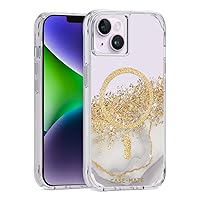 Case-Mate iPhone 14 Case/iPhone 13 Case - Karat Marble [10ft Drop Protection] [Compatible with MagSafe] Luxury Cover with Cute Bling Sparkle for iPhone 14/13 6.1