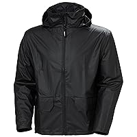 Helly-Hansen Voss Waterproof Rain Jackets for Men Featuring Full Stretch Fabric and Adjustable Hood that Packs into Collar
