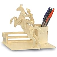 Horse Riding Pen Holder QUAY Woodcraft Construction Kit FSC