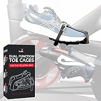 Bike Dual Function Toe Cages - Convert Peloton Pedals to Two Sided Toe Cages or Delta Cleats - Pedal Converters - Compatible with Peloton Bike & Peloton Bike+