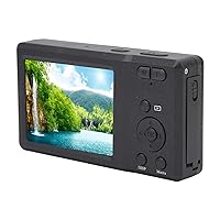 Digital Camera, 56MP 4K Digital Camera, Support Up to 128GB Storage Cards, 2.7inch 20X Digital Zoom Autofocus Anti Shake Camera with Flash for Traveling, Parties, Graduations (Black)