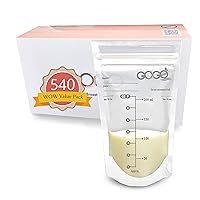 540 CT (9 Pack of 60 Bag) WOW Pack Breastmilk Storage Bags - 7 OZ, EACH PRE-STERILIZED By Gamma Ray, BPA Free, Leak Proof Double Zipper Seal, Self Standing, for Refrigeration and Freezing