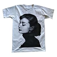 Unisex Audrey Hepburn T-Shirt Short Sleeve Mens Womens