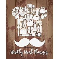 Weekly Meal Planner: Food Planner & Grocery list Menu Food Planners Prep Book Eat Records Journal Diary Notebook Log Book Size 8x10 Inches 104 Pages Kitchen Icon Set Style Weekly Meal Planner: Food Planner & Grocery list Menu Food Planners Prep Book Eat Records Journal Diary Notebook Log Book Size 8x10 Inches 104 Pages Kitchen Icon Set Style Paperback
