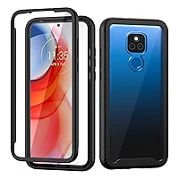seacosmo case for Moto G Play 2021 Case, Full Body Shockproof Protective Phone Cover with Built-in Screen Protector, for Motorola G Play 2021, Black