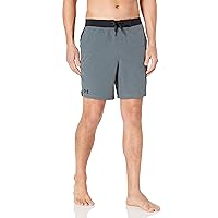 Under Armour Mens Trunks, Shorts with Drawstring Closure & Elastic Waistband Swim Trunks, Pitch Gray 2, Small US