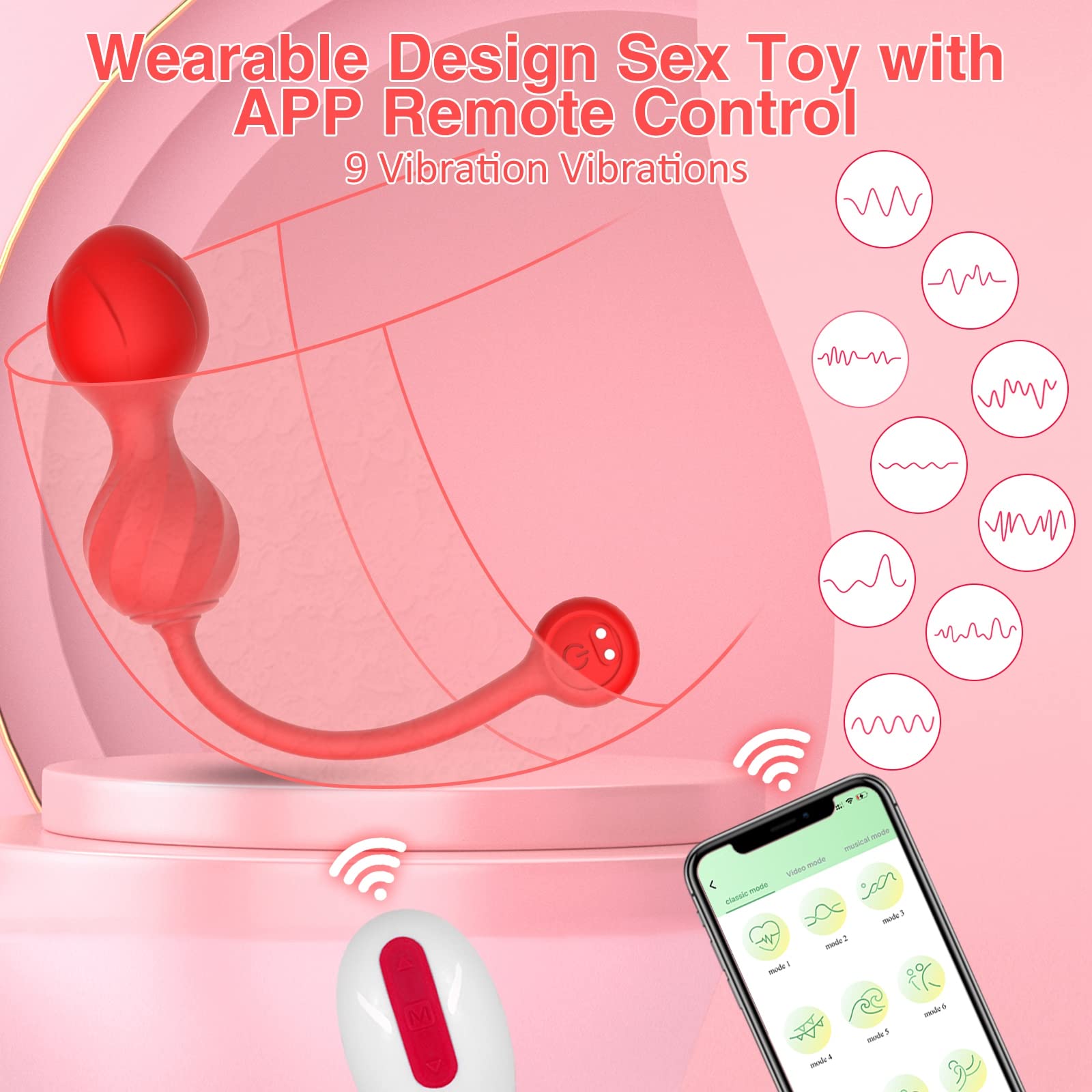 Wearable Panty G spot Bullet Vibrator with Remote & App Long Distance Control for G Spot Clit Stimulator,Vibrating Panties Vibrators & Anal Massager Adult Sex Toys for Women Couple Pleasure