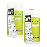 Better Life Natural All-Purpose Cleaner Wipes, Clary Sage & Citrus, 70 Count (2pack)