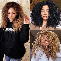 6 Bundles Synthetic Hair Weave Extensions Jerry Curly 210g High Temperature Long Curls(16 18 20inches) x2pcs #4