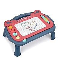 Magnetic Drawing Board for Toddlers 1-3, Color Erasable Doodle Writing Pad, Learning Painting Sketch Pad, Best Birthday Easter Christmas Halloween Kids Toy Gifts for Boys and Girls(Blue)