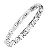 JEROOT Magnetic Bracelet,Women's Magnetic Bracelets Clasp Stainless Steel Bracelet Magnet Women's Magnetic Bracelet