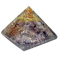 Amethyst Crystal Chakra Stone Orgonite Pyramid Positive Energy Generator Meditation Chakra Balancing Healing Protection