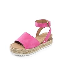 DREAM PAIRS Women's Platform Espadrilles Casual Ankle Strap Wedge Sandals, Comfortable Dressy Summer Shoes