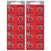 Toshiba LR41 Battery 3V Battery 1.5V Alkaline (20 Batteries)