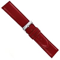 22mm Morellato Red Padded Genuine Italian Oil Leather Mens Watch Band Reg 969