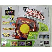 TV Board Games - Play Classic Board Games on your TV - 6 Games in One Controller - Simon, Battleship, Mouse Trap, Checkders, Link-a-Like, Roll Over