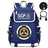 SCP Foundation High Capacity Outdoor Rucksack,Casual University Daypack,Waterproof Travel Backpack