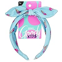 Kids Headband - Ice Cream Print - Comfort Fit for All Day Wear - For All Hair Types - Hair Accessories for Girls to Keep Your Hair Secured