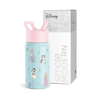  Simple Modern Disney Minnie Mouse Kids Water Bottle with Straw  Lid, Reusable Insulated Stainless Steel Cup for Girls, School, Summit  Collection