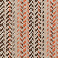 Burnt Orange Stain Resistant Uphostery Fabric 100% Polyester for Furniture, Sofa, Barstool, DIY, Crafting - Chevron Pattern (55