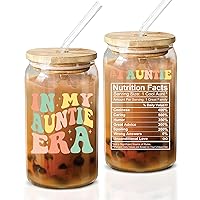 NewEleven Mothers Day Gifts For Aunt - Aunt Gifts From Niece, Nephew - Birthday Gifts For Aunt, New Aunt, Auntie, To Be Aunt, Aunt Announcement, Promoted To Aunt - 16 Oz Coffee Glass