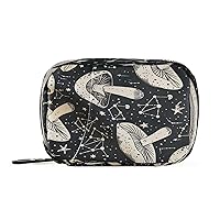 xigua Mushroom Pill Box 7 Day Travel Pill Cases Bag,Weekly Portable Pill Organizer Bag with Zipper for Vitamin Supplement Fish Oil20