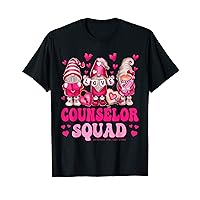 Counselor Teacher Squad Valentines Day Gnomes Holding Heart T-Shirt