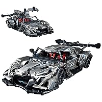 APO Super Plated Sportscar Building Block Sets,Speed Champions Car 1:14 Model MOC,Compatible with Lego Technic Car Sets for Adults,Speed Technic Cars for Boys Age 8-12 Gift(1280pcs)