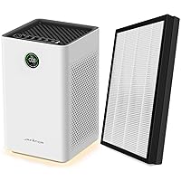 Jafända Air Purifiers and 2Pack Replacement Filter H13HEPA 23dB 1190Sq ft