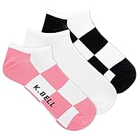 K. Bell Women's Fun Conversation Starter Low Cut Socks-3 Pairs-Cool & Cute Novelty Gifts