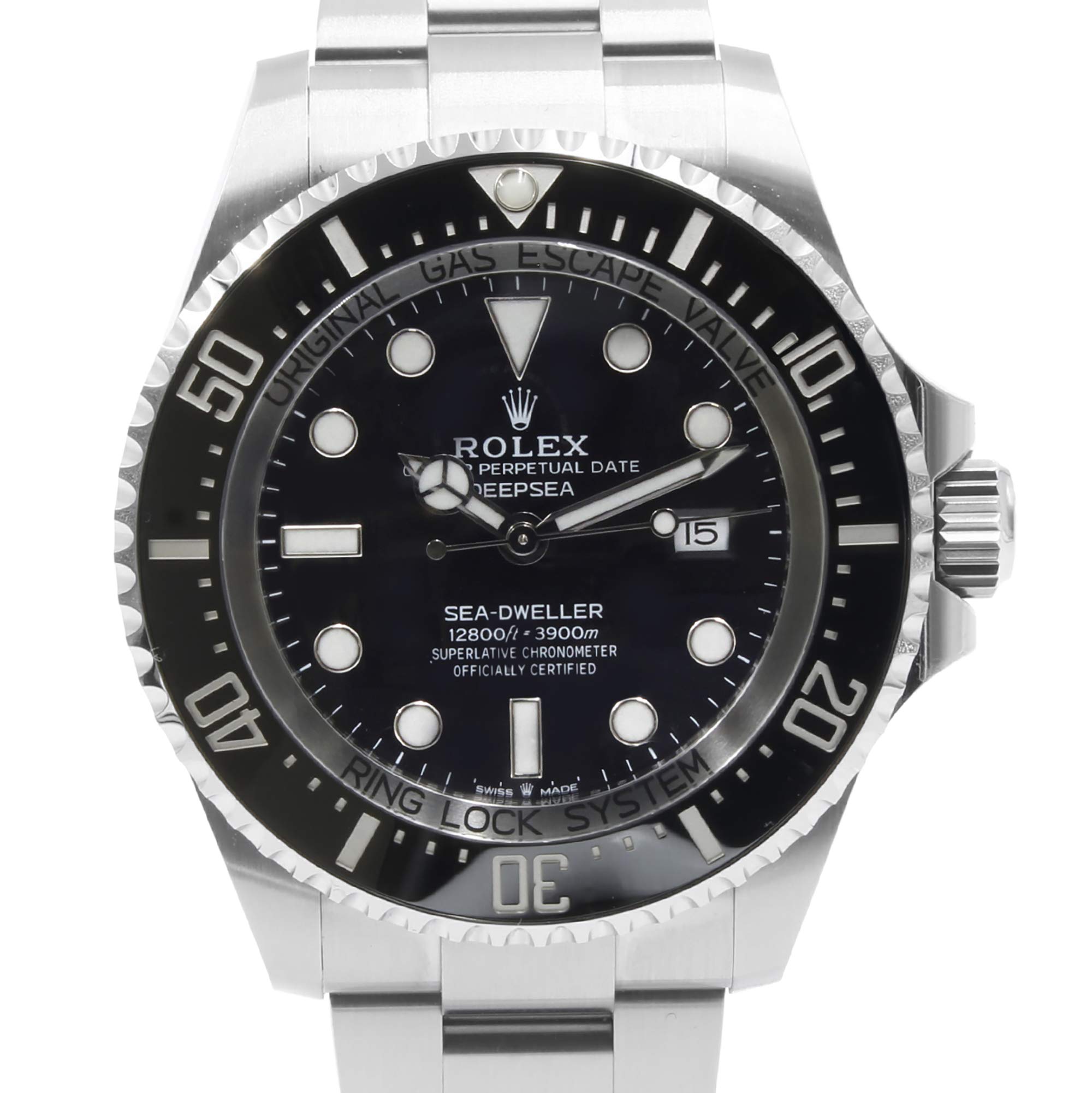 Rolex Deepsea Black Dial Automatic Men's Stainless Steel Oyster Watch 126660BKSO