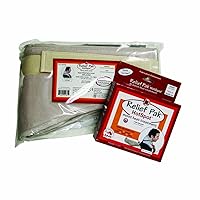 Relief Pak 11-1301 Moist Heat Pack and Cover Set, Neck Contour Pack with Foam Fill Pocketed Cover
