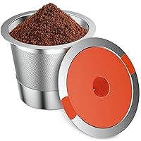 Reusable K Cups For Keurig keurig reusable coffee pods Compatible with 1.0 and 2.0 Keurig Single Cup Coffee Maker Stainless Steel K Cup,BPA Free(1 pack)