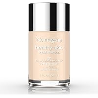 Healthy Skin Liquid Makeup Foundation, Broad Spectrum SPF 20 Sunscreen, Lightweight & Flawless Coverage Foundation with Antioxidant Vitamin E & Feverfew, Classic Ivory, 1 fl. oz