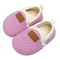 L-RUN Toddler Boys Girls House Slippers Indoor Home Shoes Warm Socks for Kids