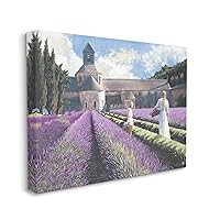 Stupell Industries Women in Lavender Field Countryside Classic Architecture Canvas Heide Presse Wall Art, 16 x 20
