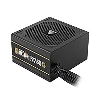 GAMDIAS 750W Gold Gaming PC PSU, 80 Plus ATX Gold 12V Power Supply for PC Computers with Active PFC, ATX 3.0 & PCI e Gen 5.0 Power Supplies, Helios P2-750G