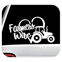 Farmers Wife Farm Tractor Decal Sticker for Car Truck Window