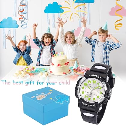 Kids Watch Analog, Child Waterproof Quartz Watch for 5-12 Years Old Boys Girls Time Teaching Sports Outdoor Wrist Watches,Kids Gifts