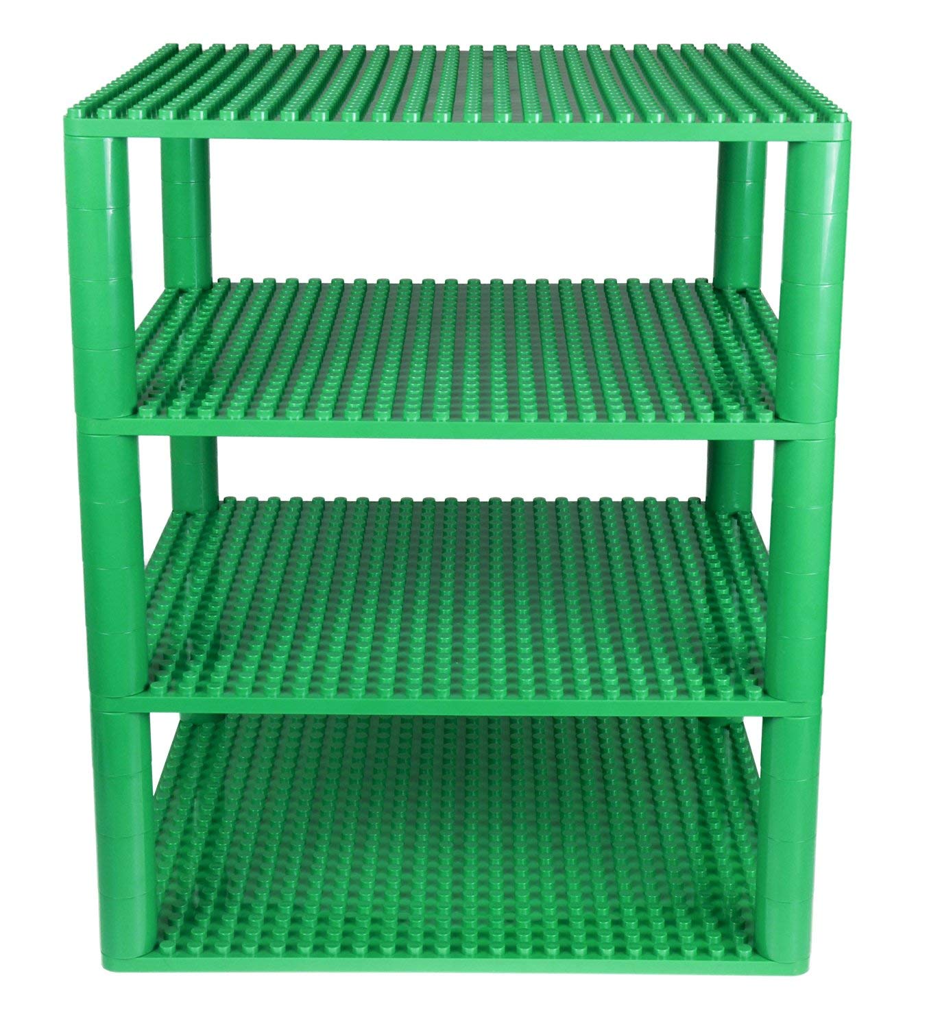 Strictly Briks Classic Big Briks Stackable Baseplates, Large Pegs for Ages 3 and Up, 100% Compatible with All Major Brands, Green, 1 Piece, 13.75