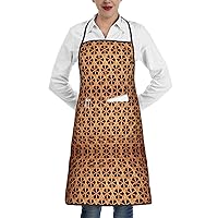 MQGMZ Wearing Clothes Corgi Dogs Print Aprons for Women men with Pockets, Kitchen Chef Cooking Waterproof Apron