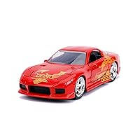 Fast & Furious 1:32 Orange JLS Mazda RX-7 Die-Cast Car, Toys for Kids and Adults