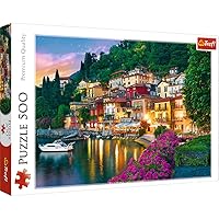 Trefl Lake Como, Italy 500 Piece Jigsaw Puzzle Red 19