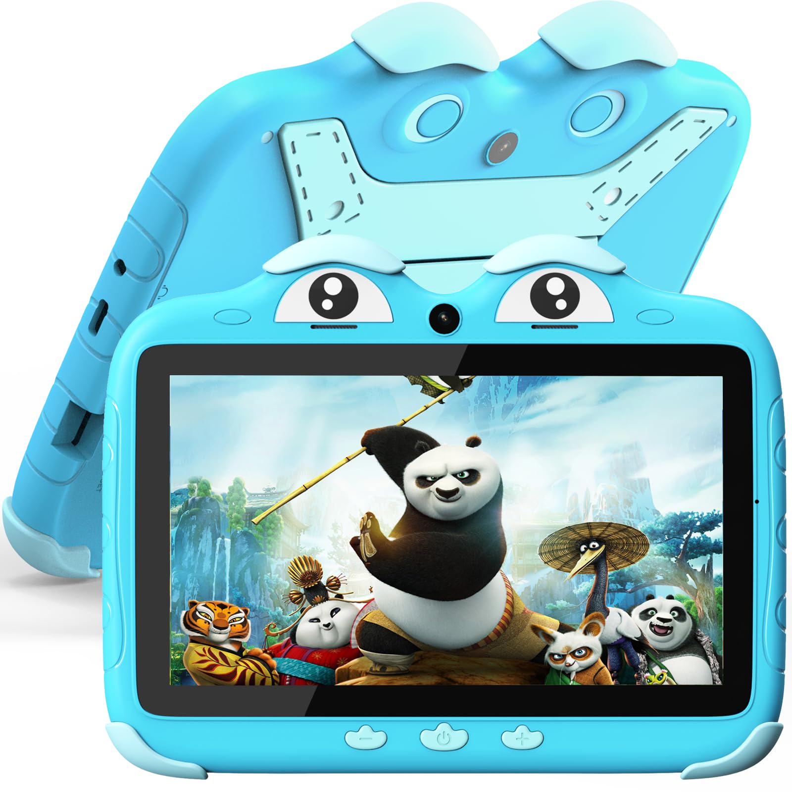 YINOCHE Kids Tablet 7 inch Toddler Tablet for Kids Android Tablet for Toddlers Kids Learning Tablet WiFi Children's Tablet with Parental Control 32G Shockproof Case Support YouTube Netflix