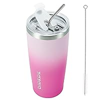 20oz Stainless Steel Tumbler with Lid And Straw, Double Wall Vacuum Coffee Cup, Travel Mug for Ice Drink & Hot Beverage, Insulation Travel Tumblers Cups,Sakura