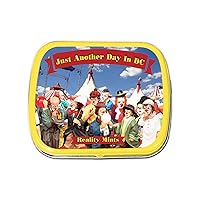 Just Another Day in DC Mints - Circus Clowns, Political Humor Novelty Candy for Men, Women - Chocolate Breath Mints, Sugar-Free, Made in the USA