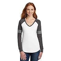 District Made Women's Modal Blend Relaxed V Neck Tee
