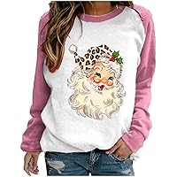 Plus Size Ugly Christmas Sweater For Women Loose Fit Long Sleeve Pullover Sweatshirts Cute Funny Xmas Graphic Shirts